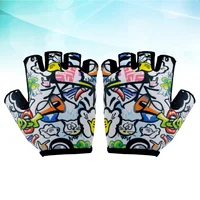 Bike Child Men and Women Gloves for Kids Cycling Exercise Xs Half Finger Biking 2