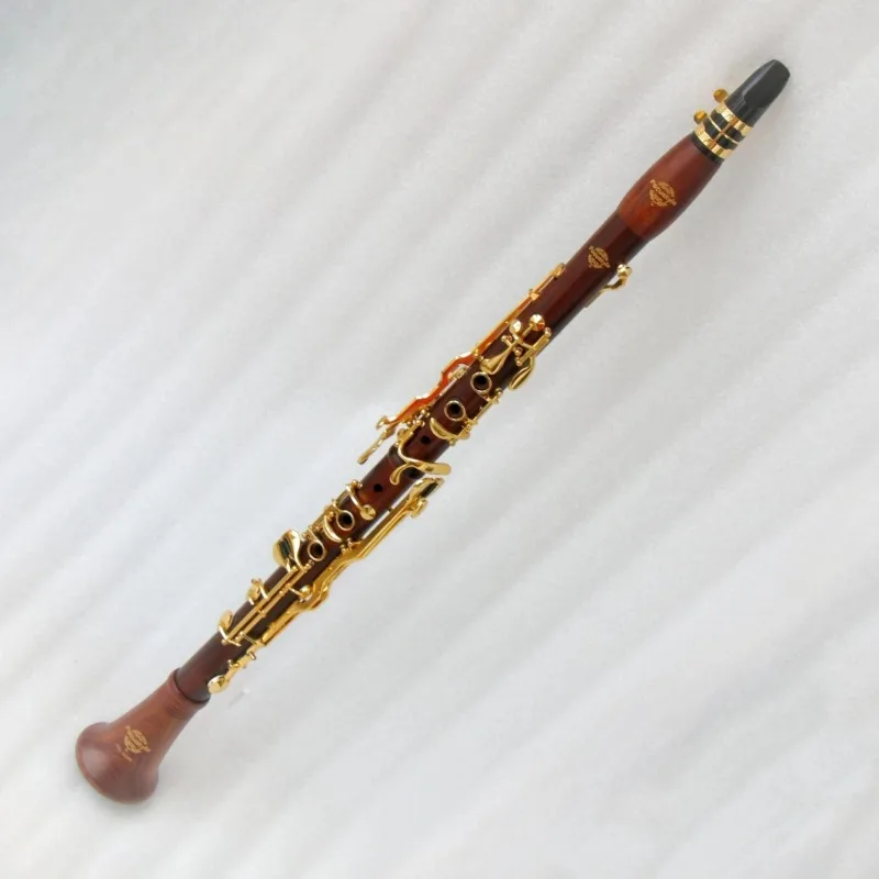Chinese High quality clarinet 18keys rosewood G clarinet musical instrument Gold Plated professional
