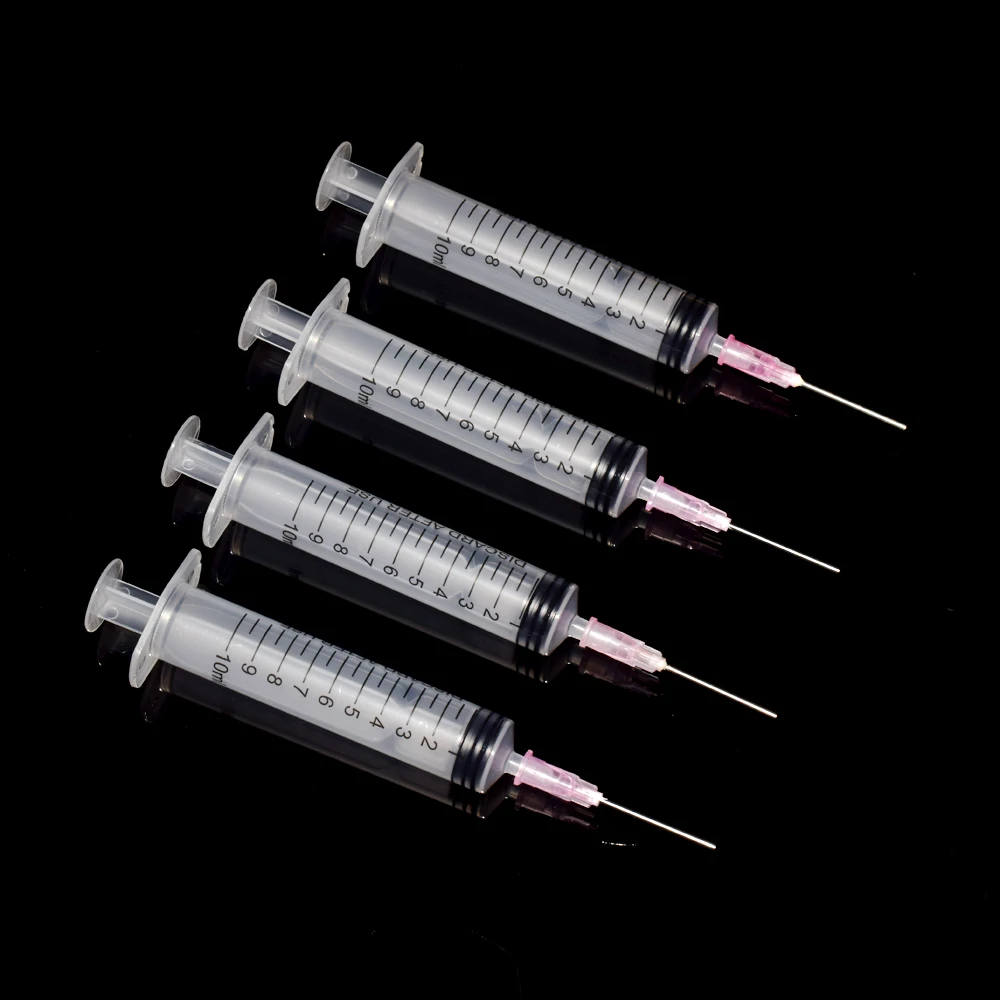 4PCS Ink Refill Tool 10ml Syringe With Blunt Needle For EPSON Canon HP Brother CISS Tank Refillable Cartridge Refilling Ink Kit - 2