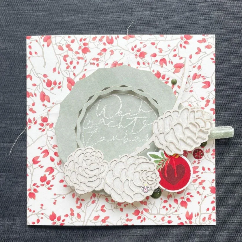 Mmao Handwerk Metall Stahl Stanzformen Neue Tannenzapfen Dekoration Schablone Für DIY Scrapbooking Papier/Fotokarten Präge Stirbt