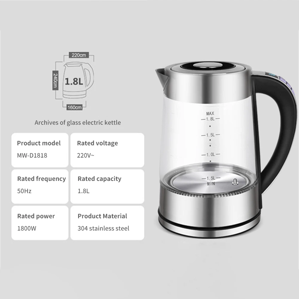 Electric Kettle Intelligent Temperature Control 4Hours Keep Warm