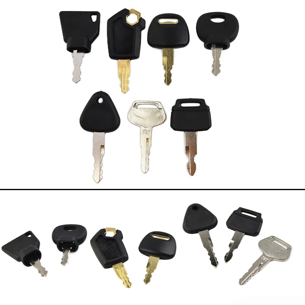 7x Car Ignition Keys Excavator Construction Machinery Key Kits 14607 5P8500 K250 H800 For JCB For Volvo Tractor