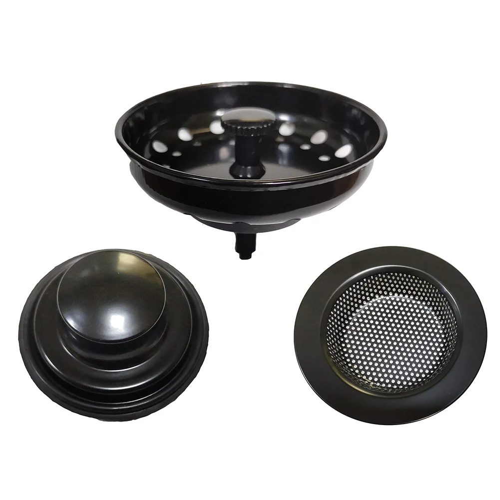 

Hair Catcher Drain Strainer Kitchen Stainless Steel 1 Set 11x8x2cm/4.33x3.15x0.79in Accessories Easy To Install