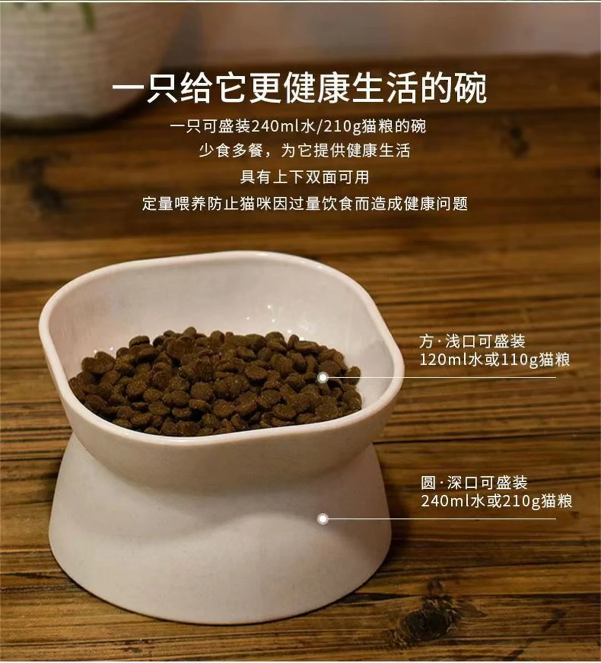 Title 4, Pet Stress Free Cat Food Bowl Tilted Heightened...