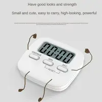 LCD Digital Kitchen Timer ทําอาหารแม่เหล็กนับถอยหลังจับเวลา Clear Loud Alarm Home Kitchen อุปกรณ์ทําอาหารขายส่ง 6