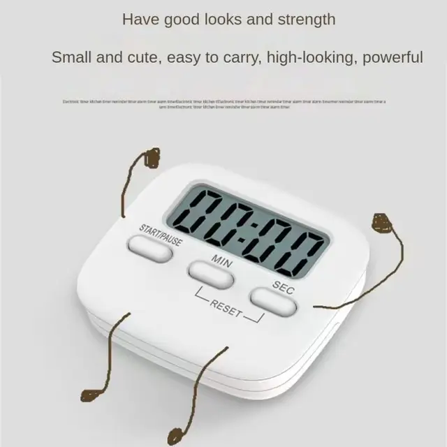 LCD Digital Kitchen Timer ทําอาหารแม่เหล็กนับถอยหลังจับเวลา Clear Loud Alarm Home Kitchen อุปกรณ์ทําอาหารขายส่ง 6 LCD Digital Kitchen Timer ทําอาหารแม่เหล็กนับถอยหลังจับเวลา Clear Loud Alarm Home Kitchen อุปกรณ์ทําอาหารขายส่ง 6