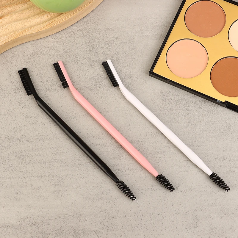 Doppel köpfiger Augenbrauen pinsel Wimpern kamm Augenbrauen wimpern former Augenbrauen pinsel zur Pflege von Brauen wieder verwendbares Make-up-Werkzeug – Detail 6