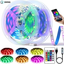 

LED Strip Lights 1M-30M USB Bluetooth RGB 5050 5V Luces Flexible Ribbon TV Desktop Screen BackLight Diode Tape Fita For Home