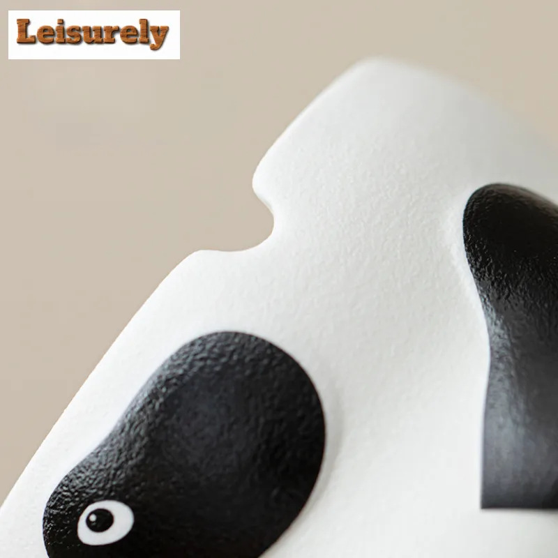 Cute Lebao Panda Ashtray Aesthetic Tobacco Shop Ash Tray Household Weed Smoking Chinese Tea Set Equipment Collection Supplies