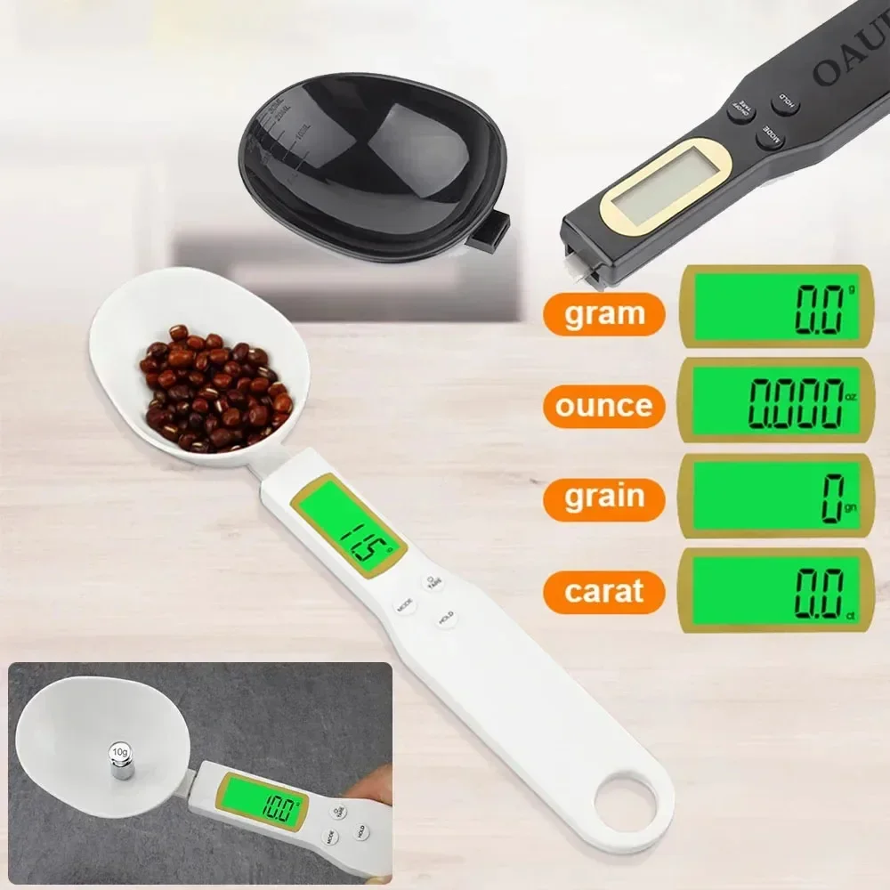 Mini Spoon Scale Digital Kitchen Scale Electronic LCD Food 0.1-500g Weight Measuring Kitchen Tool for Milk Coffee electronic kitchen scale