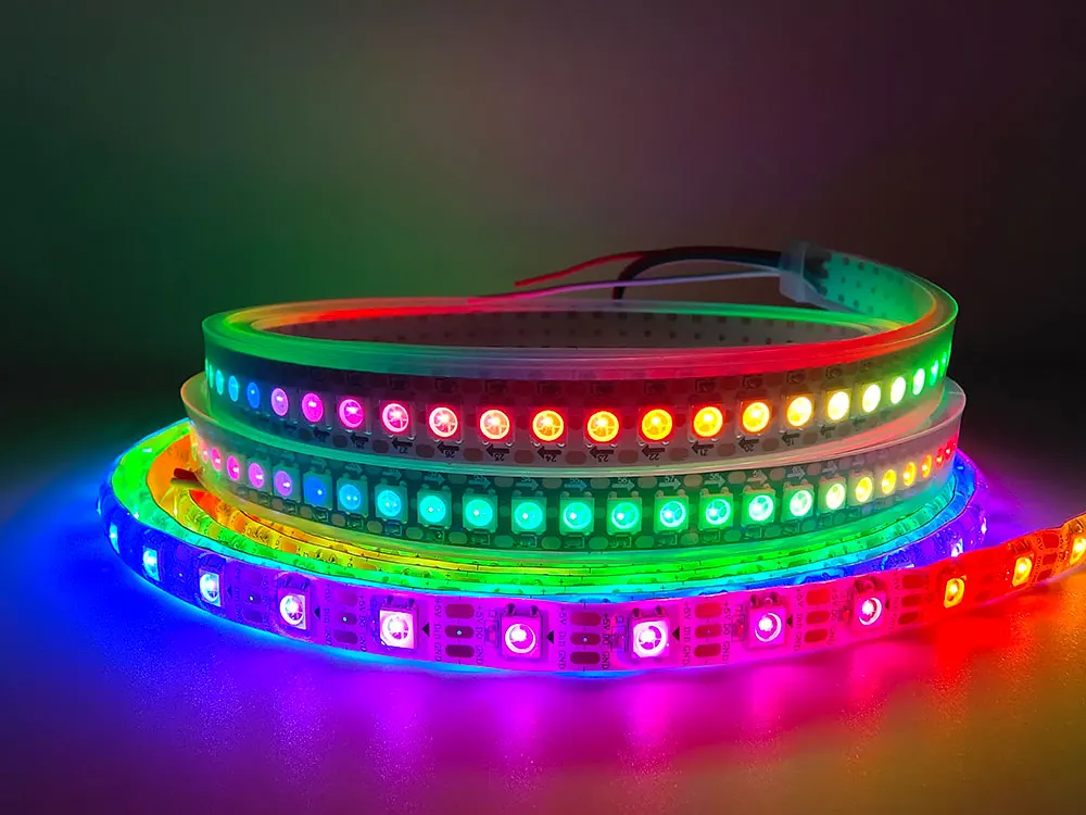 WS2812B WS2812 Digital Flexible Individually Addressable Pixel Led Strip RGB LED Strip 30/60/74/96/144Pixels/Leds/M Tape Light