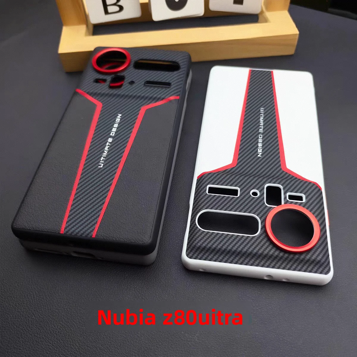 Luxury PU Leather Shockproof Protective Back Cover Case - Hard Shell Design