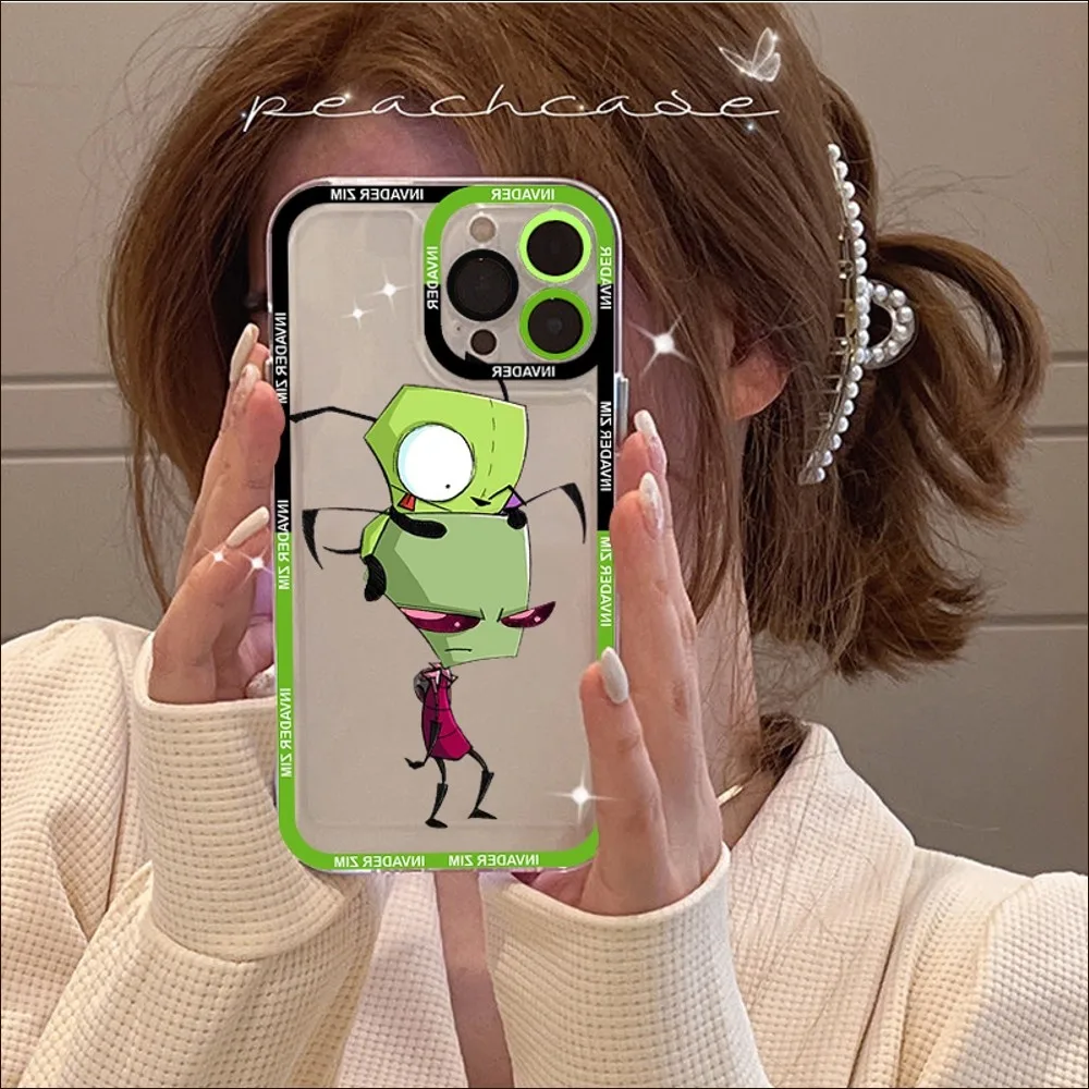 Invader Zim  11 12 13 14 ̴  ƽ XR X XS TPU  ̽, 8 7 6 ÷ SE 2020