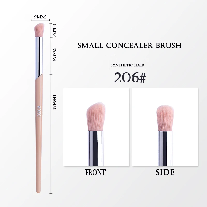 1 stücke Make-Up Pinsel Gesicht Kontur Pulver Foundation Bronzer Creme Erröten Lidschatten Wisch Eyeliner Mode Fenty Stil Schönheit Werkzeug