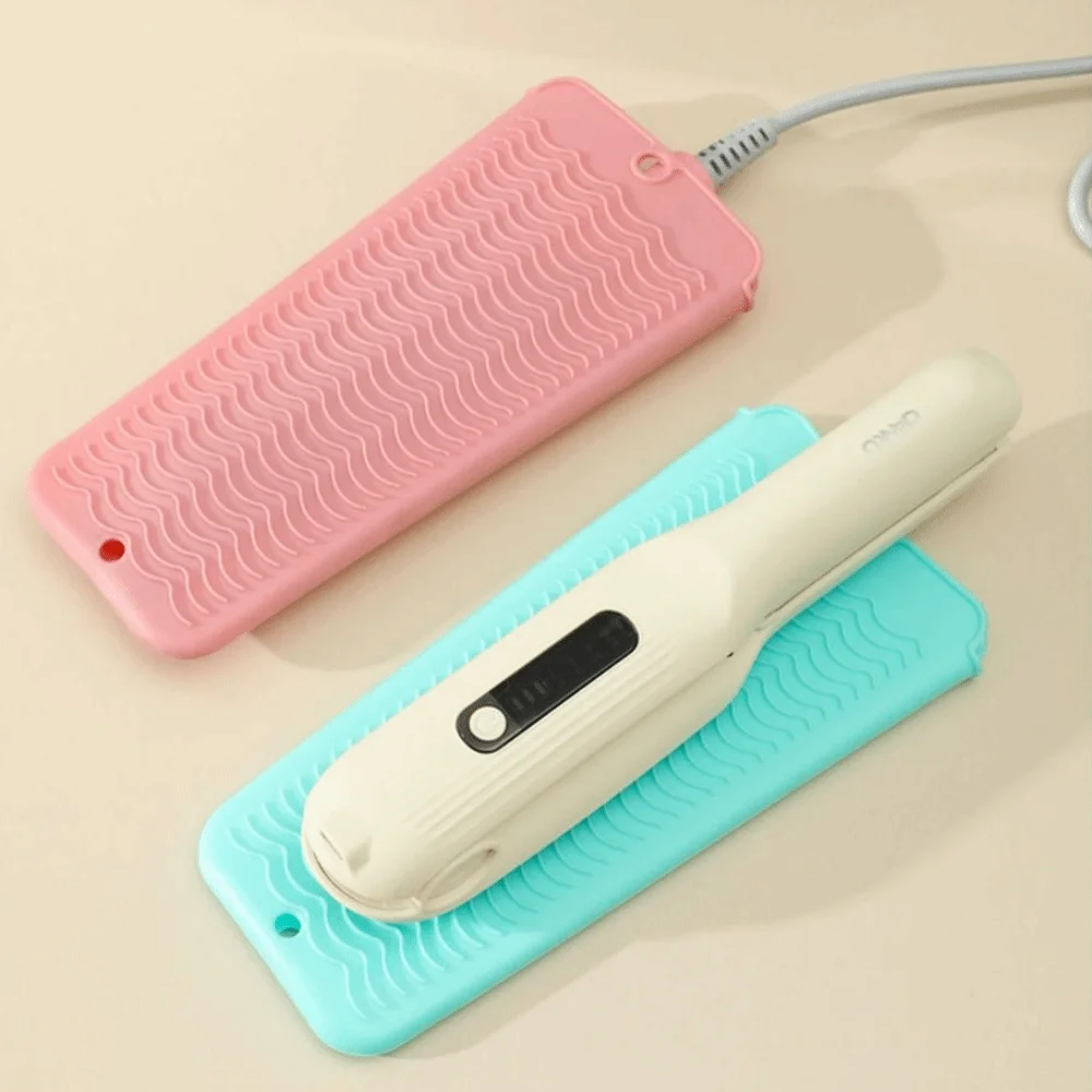 Anti-Slip Curling Iron Insulation Mat Anti-Heat High Temperature Resistance Silicone Heat Resistant Mat Multifunctional