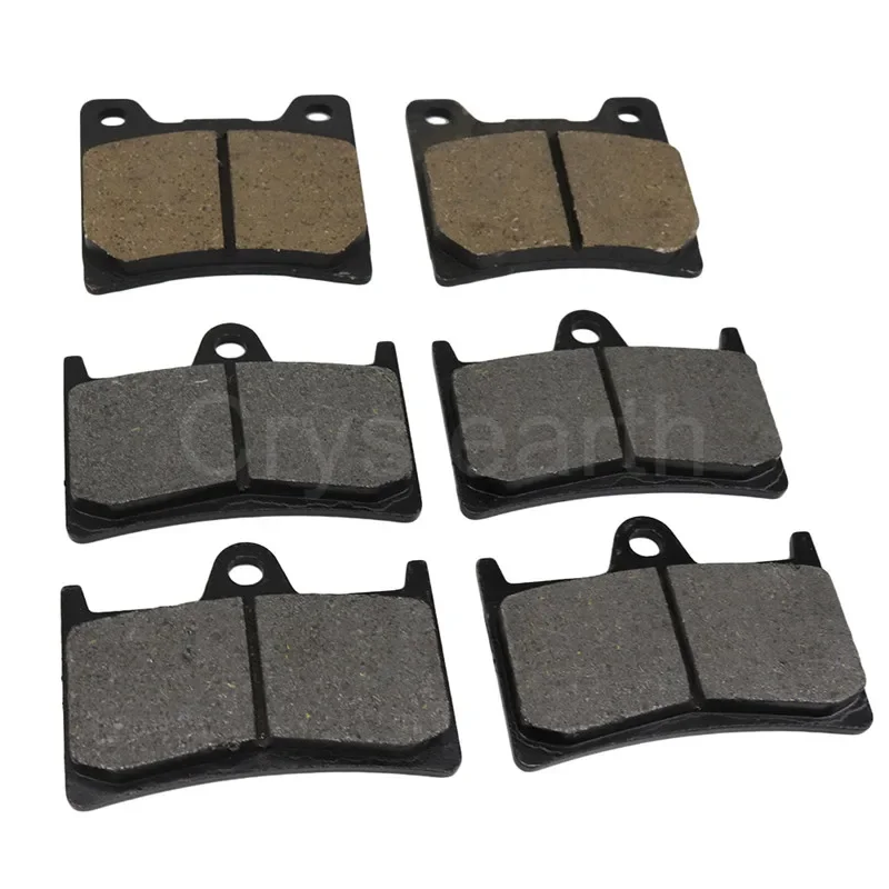 

Передние и задние тормозные колодки для мотоцикла Yamaha XJR1300 SP 1999-2001, BT1100 BULLDOG 2002-, YZF 1000 THUNDERACE 1996-2001, 6 шт./комплект