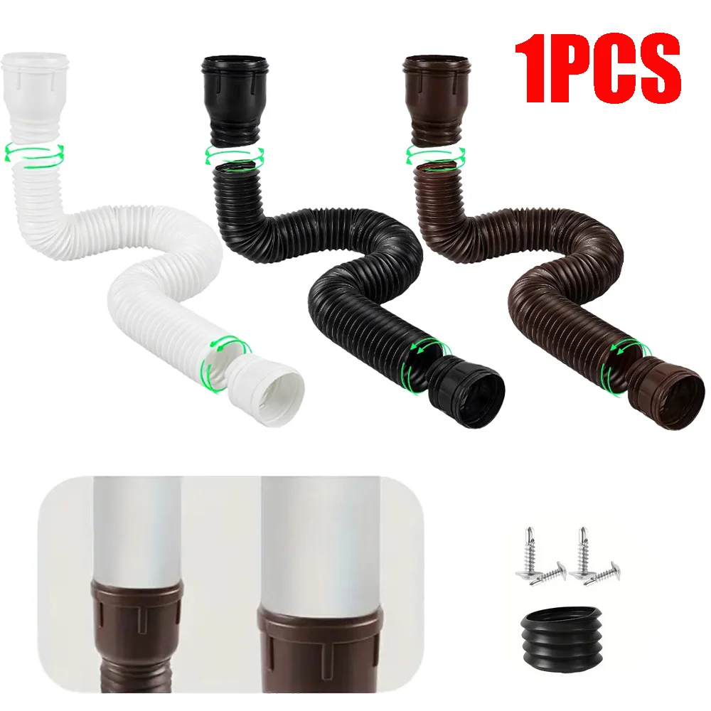Flexible Rain Gutter Downspout Extensions 1 Pack Drain Downspout Extender Gutter Extension
