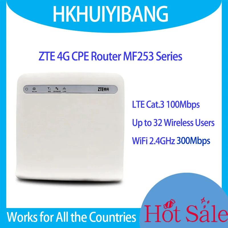 UnlockedZTEMF253V4GLTEGigabitHomeCPEWirelessGatewayRouter