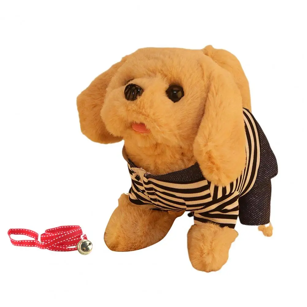 

Interactive Plush Toy Puppy Walking Barking Tail Wagging Gift Battery Operated Electronic Dog for Toddlers Kids Montessori Toys