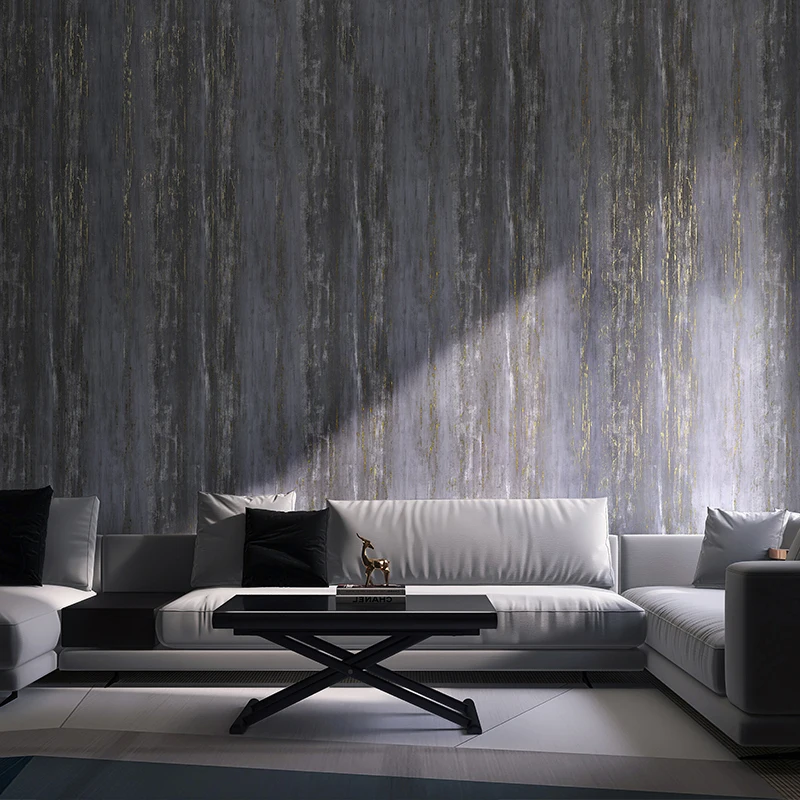 

Современные нетканые вертикальные полосатые обои в рулоне, серое бронзирующее настенное покрытие, настенная бумага для гостиной, домашний декор, промышленность