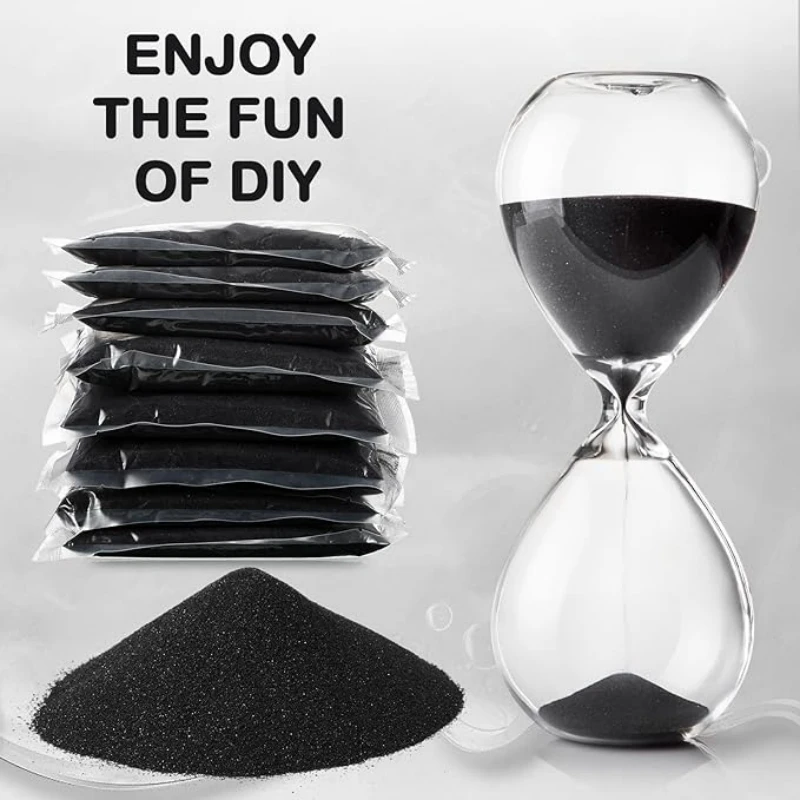 25g/Pack Colored Quartz Sand Decoration Hourglass Empty Bottle DIY Sandglass Children Stress Relief Toys Sand Table Accessori