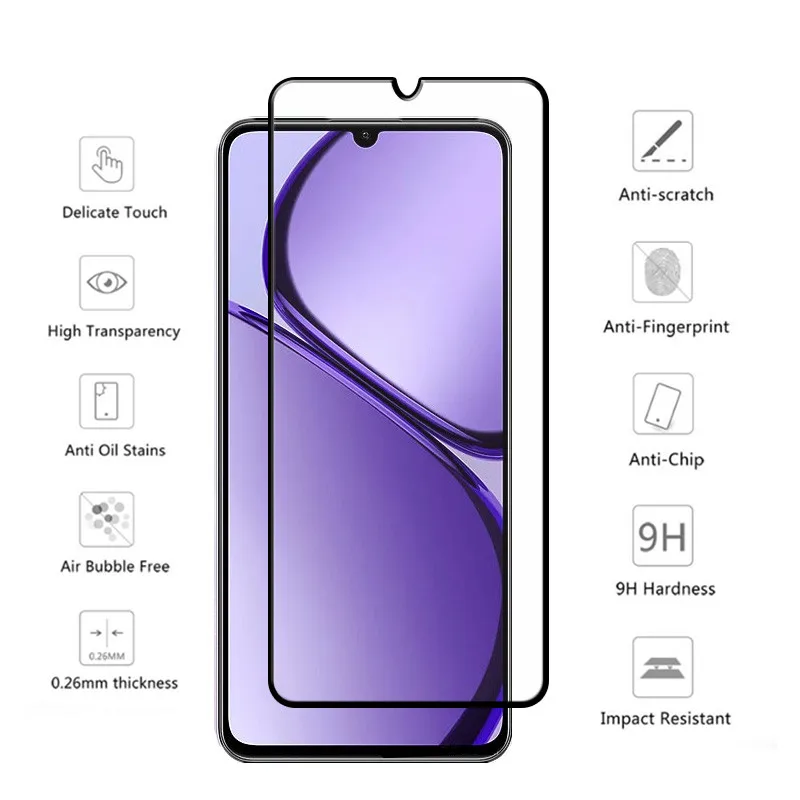 ل Realme C63 C51s C51 نوت 50 شاشة الزجاج المقسى في...