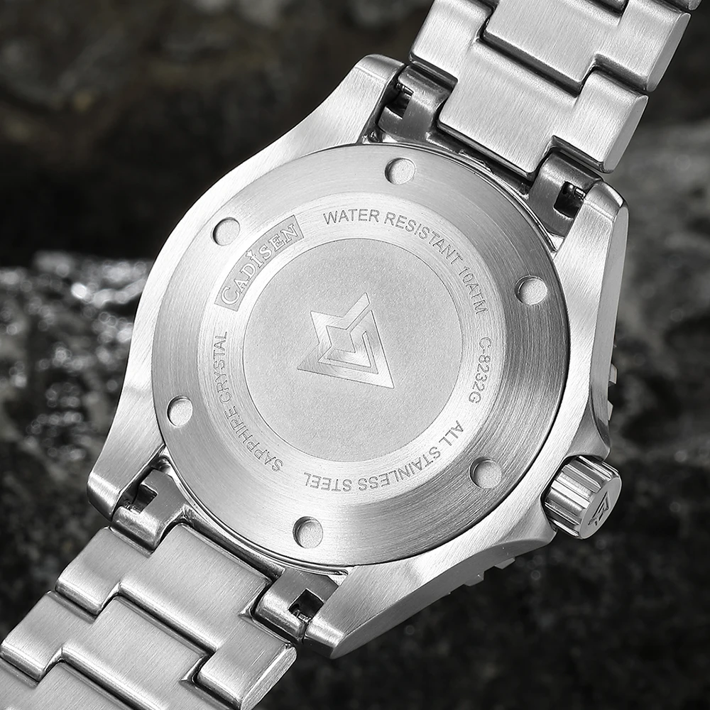 CADISEN AQUA DIVER Luxury Men Watches Automatic Watch Japan NH35A 100M Waterproof Luminous Mechanical Wristwatch mechanical watch