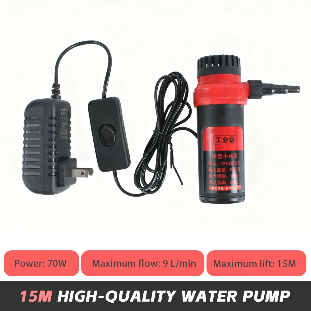 Pompa Sommergibile 6m Scarico Sollevamento DC Motore Brushless 12V 20W 700l H Basso Rumore Per La Casa
