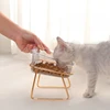 Cat and Dog Drinking Bowl Food Bowl Pet Drinking and Feeding Station Iron Bowl for Moisturizing and Healthy Eating 4