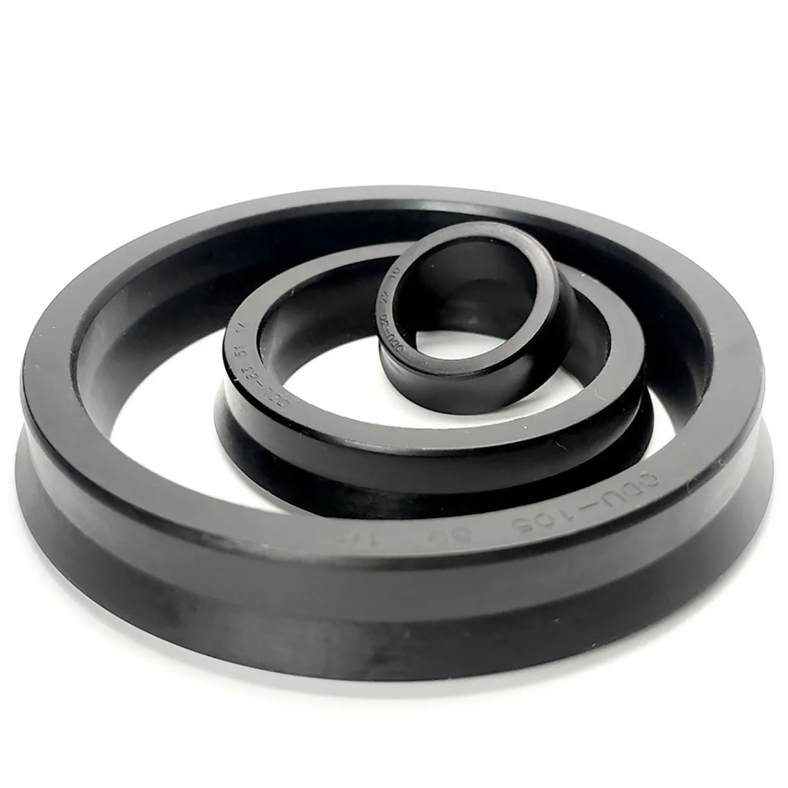 Black NBR Hydraulic Cylinder Oil Sealing Ring Thickness 8/10/14/18/24mm YXD/ODU/Y/U Type Sealing Ring Gasket For Hole