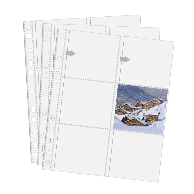 30 Pack Photo Album Sleeves for 3 Ring Binder, Holds 4x6 Inch 180 Photos