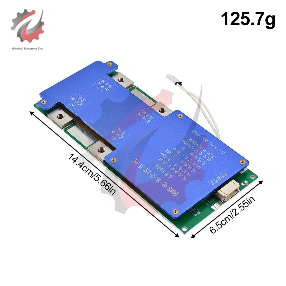 BMS 8S 100A 24V LiFePO4 Battery Protection Board BMS Iron Phosphate LFP Board Charging Controller with Balancing Function