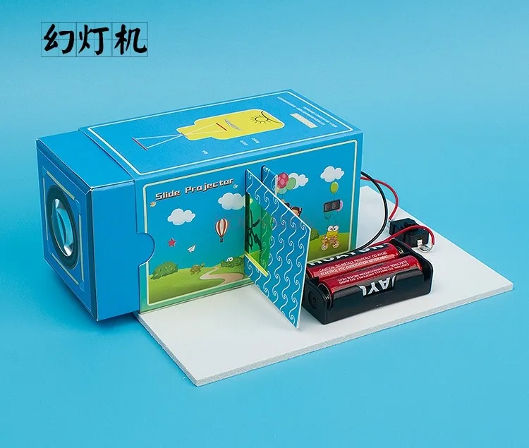 

Slide projector science and technology small production juvenile science experiment paper material package maker interest