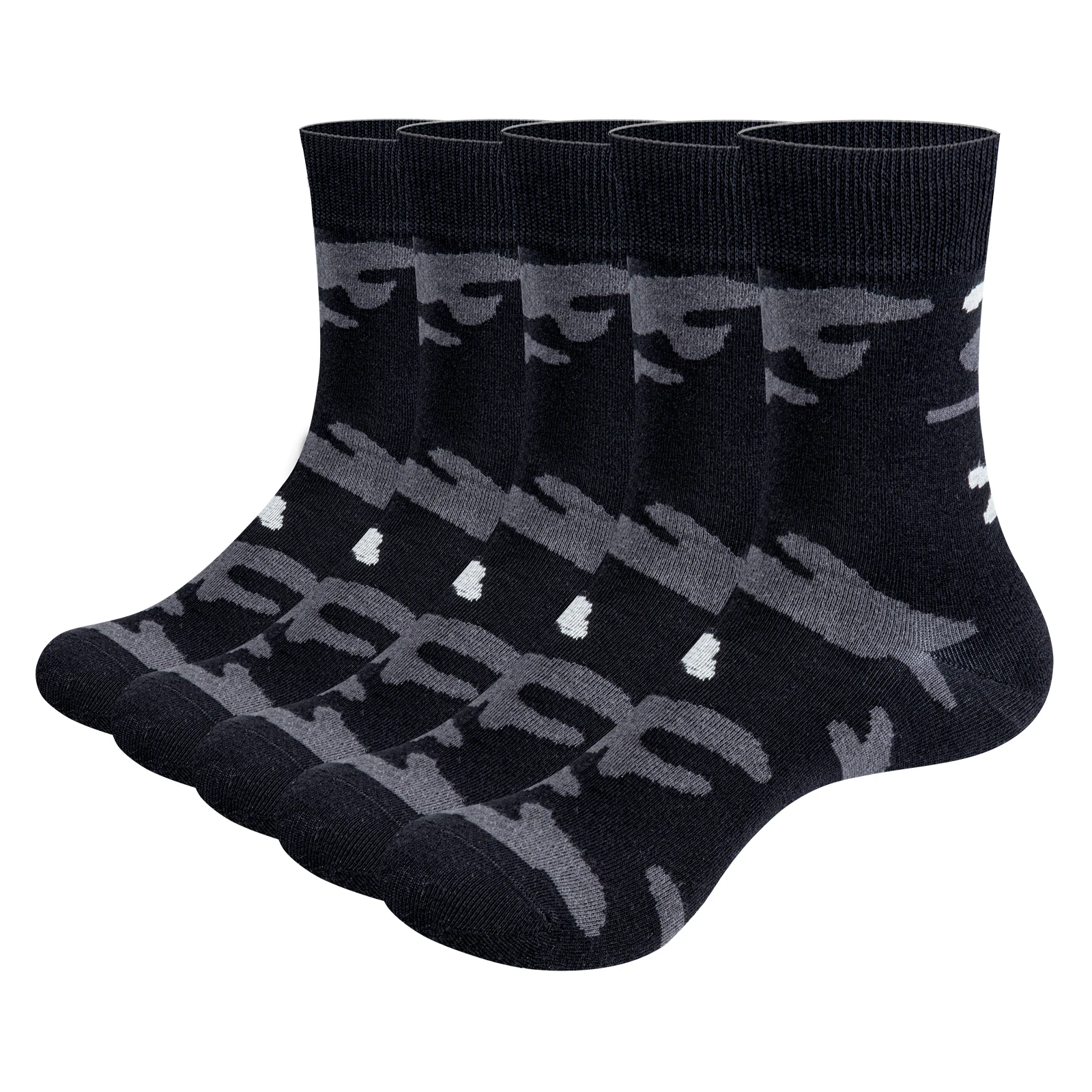YUEDGE Mens Camo Dress Socks Fancy Patterned Casual Funny Socks Cotton