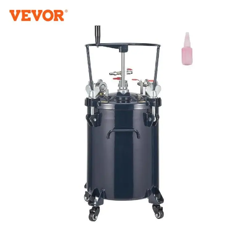 VEVOR 30L Spray Paint Pressure Pot Tank Air Paint Pressure Pot Metal Rack Leak Repair Sealant for Industry Home Construction anycubic uv resin vat tank for photon m3 photon m3 plus m3 max 3d printers accessories material rack 3d printer parts impresora