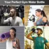 650ml Rechargeable GYM Shaker Bottle 22oz Shaker Bottles for Protein Mixes USB Protein Shake Bottles Electric protein Shaker 4