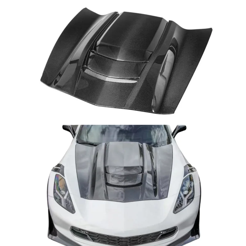 코르벳 C7 ZR1 카본 파이버 프론트 후드 카본 파이버 자동차 엔진 후드