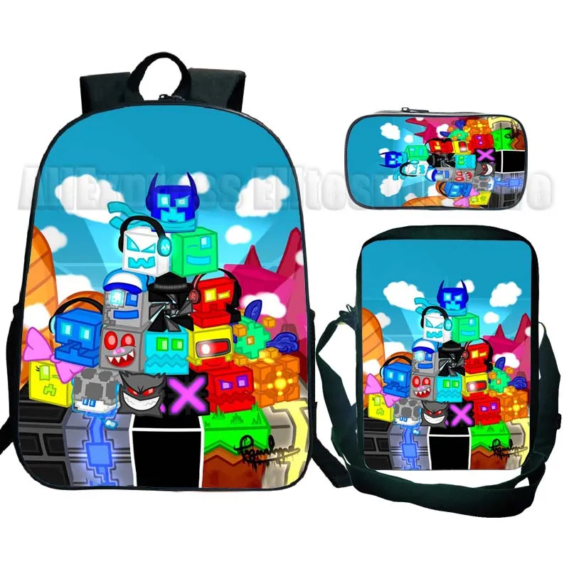Geometry Dash School Rugzak Kids Boekentas Groot Voor School Kantoor Lichtgewicht Outdoor Reizen Schoudertas Xtyd5779 Geometry Dash School Rugzak Kids Boekentas Groot Voor School Kantoor Lichtgewicht Outdoor Reizen Schoudertas Xtyd5779