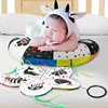 Baby Black And White Tummy Time Pillow Toy Newborn Head Up Training Pillow High Contrast Double-Sided Sensory Lying Pillow 2