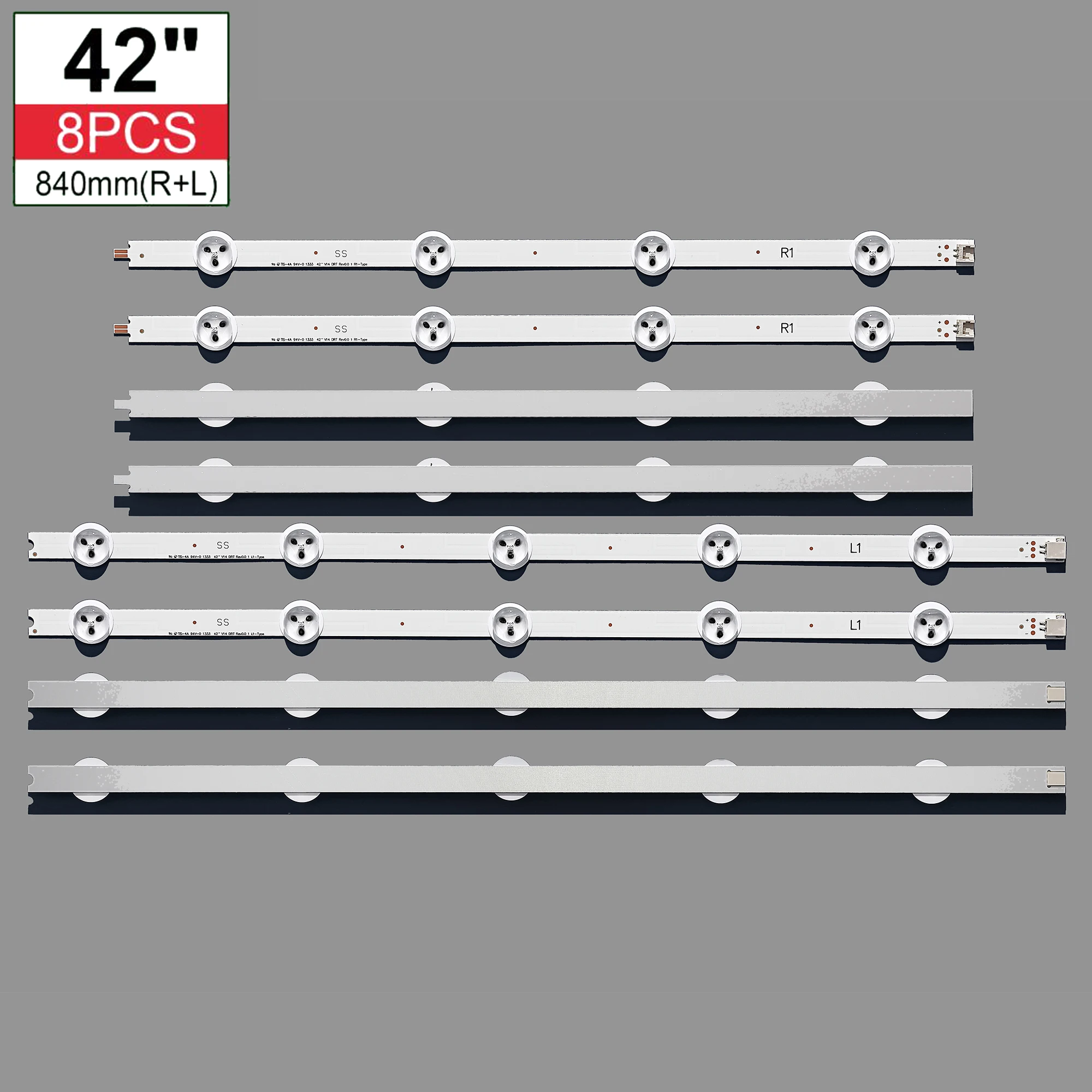 100% ο 8PCS LED Ʈ 42 &V14 DRT Rev0.0 R1 R2 L1 L2-type 2 6916L-1588A 6916L-1589A 6916L-1590A 6916L-1591A  LC420D