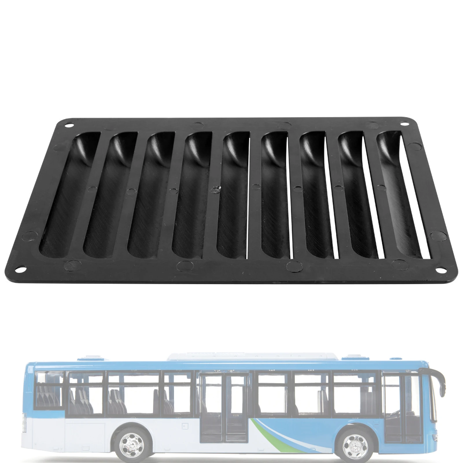 Air Vent Grille Grille Vents For Bus RV Grille Vent Panel RV Air Outlet Grill Panel M5 ABS Black Universal Accessories For Yacht car front grille matte black grille replacement for seat leon mk2 1p1 2006 2009