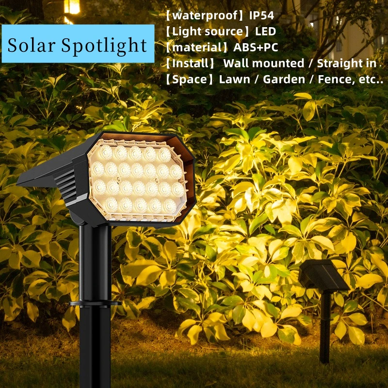 thumbnail image 1 of Lámpara solar de paisaje moderna nórdica enchufable a tierra, foco impermeable, luz LED decorativa para patio, lámpara de pared para camino de jardín, lámpara para exteriores, 1 of 5