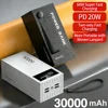 Gaiaray 30000mAh Power Bank 66W Fast Charging Portable Power Station Large Capacity Multifunctional USB Charger For Camping Home