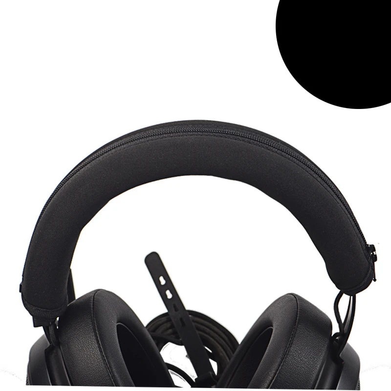 Razer Kraken Pro V2 헤드폰 게임용 헤드 빔 지퍼 커버 교체 용 고품질 폼 이어 패드 쿠션 헤드 밴드