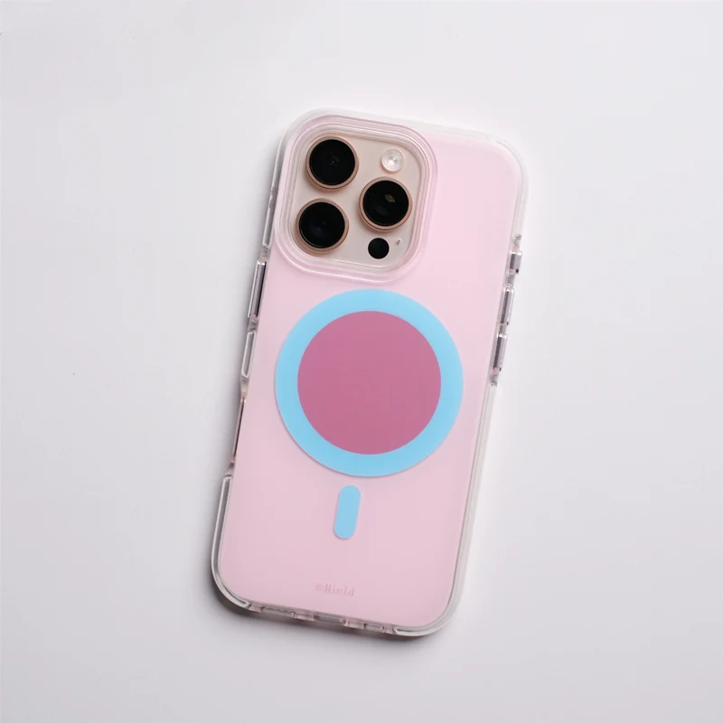Magnetic Colorful MagSafe Phone Case with Wireless Charging and Anti-Slip Soft Edge