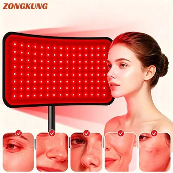 NEW Red Light Therapy for Face&Body Detachable Rotation Infrared Light Therapy Lamp 120LEDs 660nm & 850nm Infrared Light Device