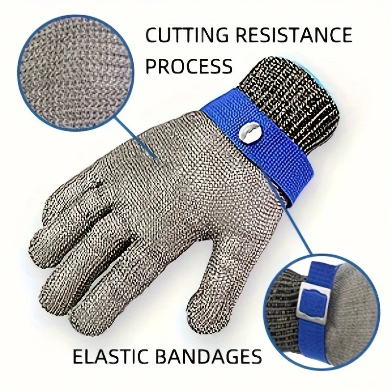 Anti-cut Gloves Cut Resistant Stainless Steel Wire Metal Mesh Butcher Protect Anti cut gloves cut resistant gloves protective gloves