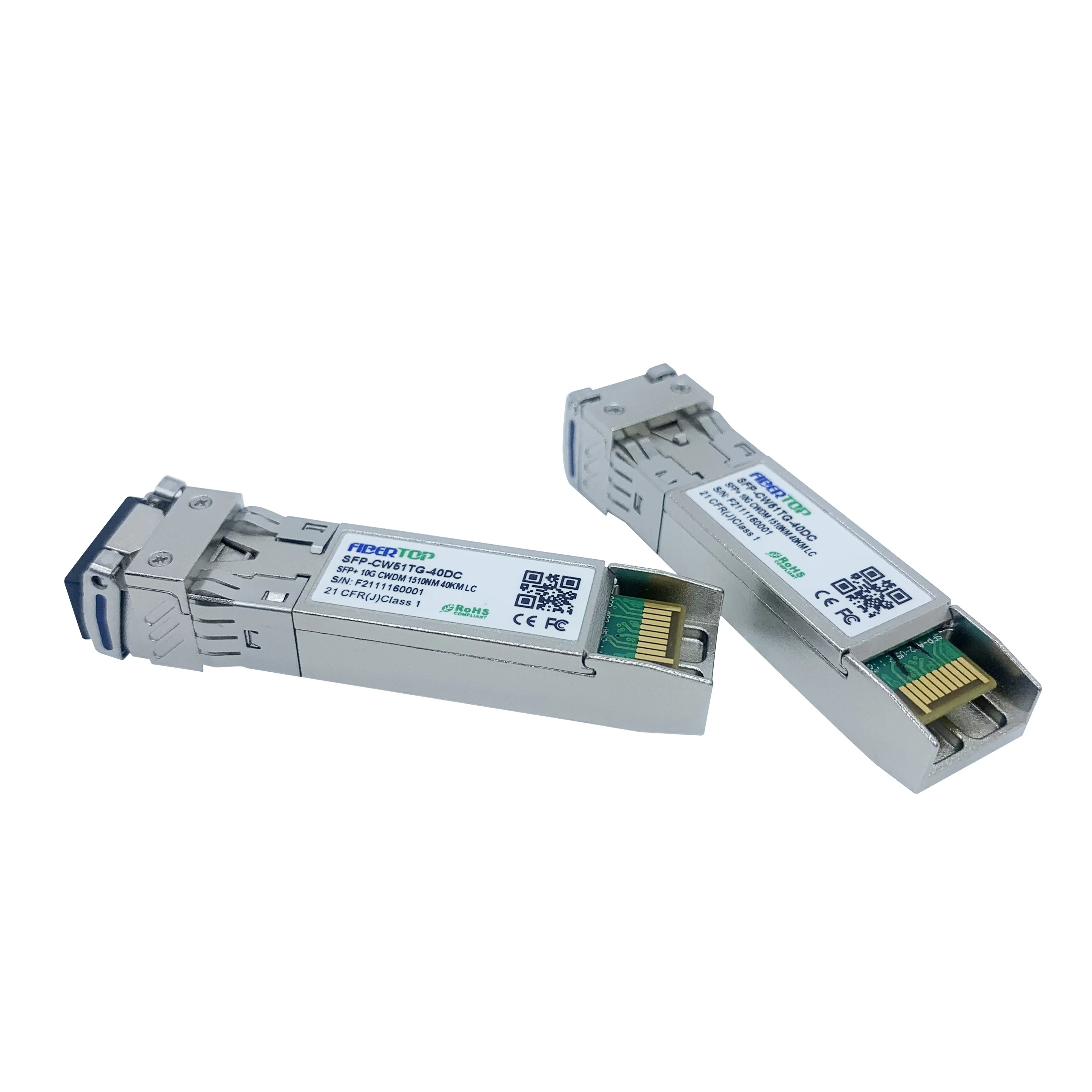 

FIBERTOP High performance CWDM 1510NM Single Mode 40km duplex LC fibre module 10GBASE-ER sfp+ 10g transceiver module