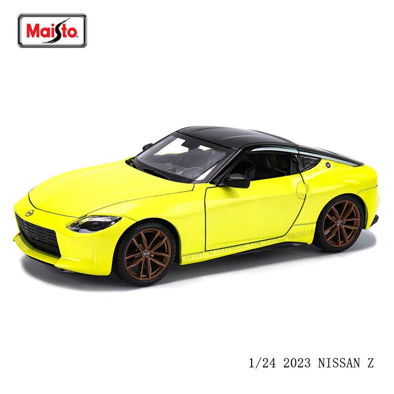 Maisto 1:24 2023 Nissan Z Blue alloy car model handicraft