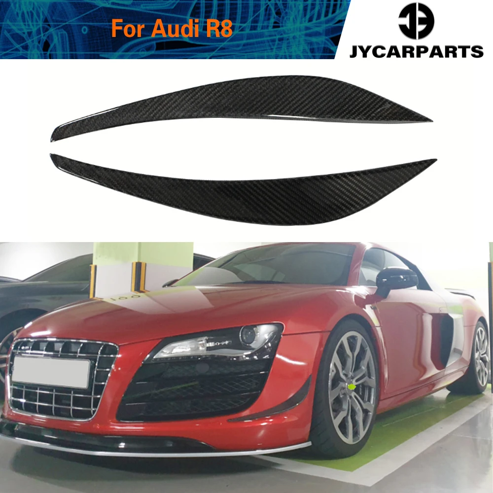

2 шт., декоративные плавники для переднего бампера Audi R8 V8 V10 2008 - 2015